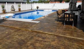 Stamped Concrete Pool Deck Concrete Craft