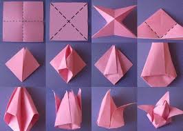 Terlebih lagi origami 3 dimensi nampaknya sangat indah dan elegan. 8 Ide Menghias Kamar Pakai Kertas Origami Tinggal Potong Dan Bentuk Sendiri
