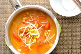 Taste Hong Kong Soy Bean Sprout Soup With Tomatoes And Leftover Whey Bean Sprout Soup Vegetarian Cooking Classes Asian Cuisine Recipes