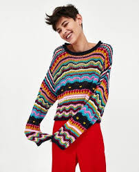 Imagen 2 De Jersey Multicolor De Zara Krose Orgu Zara