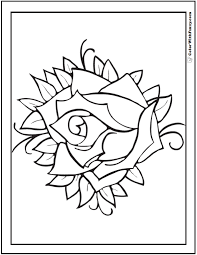 Coloring pages of roses with banners. 73 Rose Coloring Pages Free Digital Coloring Pages For Kids