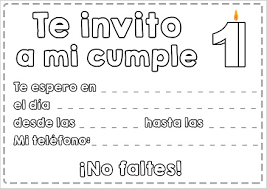 Imagenes de tarjetas de cumpleaños para colorear. Invitaciones De Cumpleanos Para Colorear Bebeazul Top