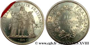 1 pièce de 10 francs 1986 bu robert schuman argent pur 900 % collection monnaie de paris. Piefort De 10 Francs Hercule 1968 Paris F 364 7p V18 2375 Modernes