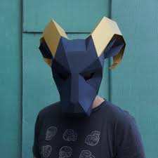 Use them to turn a pile of card into a fantastical papercraft mask. Ram Mask Wintercroft