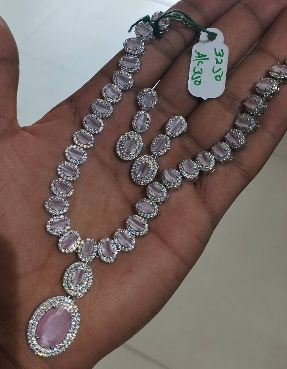 American diamond necklace product image