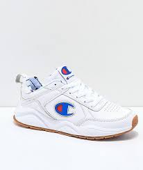 Champion 93 Eighteen Big C White Leather Shoes Zumiez Champion Shoes Leather Shoes Men White Leather Shoes