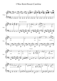 Sweet carolina is the story of josie (chabert), a marketing executive from new york who learns that her beloved sister and brother in law were killed in an accident. Sweet Caroline I Was Born Sheet Music For Piano Solo Musescore Com