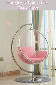 Shop 11 hanging chairs that will make any space from your patio to your bedroom feel like a bohemian retreat. Transparent Acrylic Indoor Glass Ball Chair With Pink Cushion And Stand Hanging Chairs