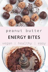 Peanut Butter Energy Balls Healthy No Bake Avocado Centric Recipe Vegan Snack Recipes Peanut Butter Energy Bites Snacks To Make