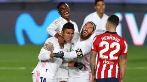 Once i was sent off for elbowing diarra, but that elbow was for sergio. Real Madrid Vs Atletico Madrid Football Match Report December 12 2020 Espn