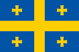 It is the swedish flag defaced by a red cross symbolising finland.citation needed (today, blue and white. Flags Mashup Bot On Twitter Aland Islands Georgia Aland Georgia