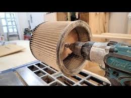 Gadget for spinning the dust out of a shop vac filter. A Simple Shop Vac Filter Cleaner Youtube Shop Vac Woodworking Shop Projects Diy Shops
