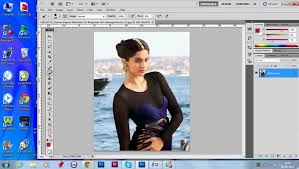 Photoshop surrounds the text with the free transform box and handles. How To See Through Dress By The Trick Of Photoshop Video Dailymotion
