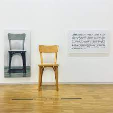 one and three chairs 1965 joseph kosuth at centre pompidou i personally prefer sitting on the one in the middle but you know who am i arte storia dell arte