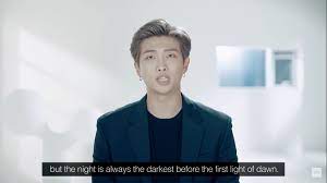 His smile and dimples are always adorable namjoon i love you ctto. Namjoon Quotes On Twitter It Might Feel Like It S Always Night And We Ll Always Be Alone But The Night Is Always The Darkest Before The First Light Of Dawn Bts Rm Namjoon