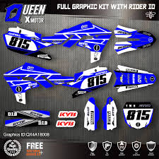 Queen X Motor Custom Team Graphics Backgrounds Decals 3m Stickers Kit For Yamaha 2019 2021 Yz250f 2018 2021 Yz450f 008 Decals Stickers Aliexpress