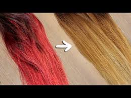 Please research hair bleaching online before deciding to try this at home. Remove Red Bright Dye Without Bleach Youtube