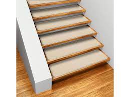 Maybe you would like to learn more about one of these? Set Of 15 Skid Resistant Carpet Stair Treads Ivory Cream 8 In X 30 In Newegg Com