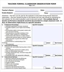 Teacher Evaluation Form 7 Download Free Documents In Pdf Teacher Evaluation Teacher Observation Checklist Teacher Observation