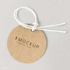 Download Download Premium Psd Of Brown Round Subhead Here Label Mockup 1202075 Label Mockup Mockup Mockup Free Psd