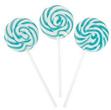 Robot Check Blue Lollipop Blue Candy Swirl Lollipops