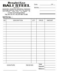 Nota Ukuran 1 2 Folio Rangkap 4 Baitulmedia Printing