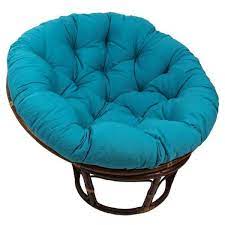 blazing needles 52 inch solid twill papasan cushion patio catio lounge