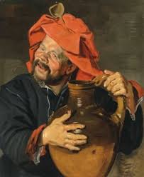 Laughing man with a jug, probably Pekelharing par Frans Hals sur artnet