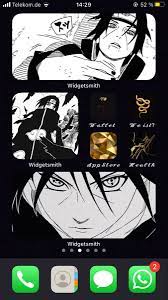 Itachi Uchiha Ios 14 Iphone App Layout Iphone Organization Homescreen Iphone