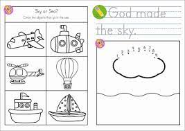 Because salt water is denser than freshwater, some things float more easily in the ocean—or extremely salty bodies of the water, such as the dead sea. Sunday School Creation Sky In My World