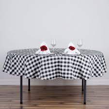 Black And White Checkered Tablecloth Fabric Buffalo Plaid Tablecloth 90 Round White Black Checkered Polyester Tablecloth In 2020 Plaid Tablecloth Table Cloth Tablecloth Sizes