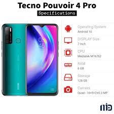 Tecno Pouvoir 4 Pro - A Smartphone ...