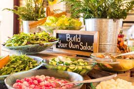 Salad Bar Wedding Food Display Food Displays Diy Wedding Food
