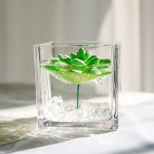 4 Clear Glass Vase Flower