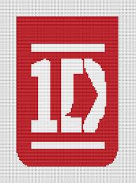 Artecy cross stitch has another new website for the fantastic new craft of pixelhobby we can convert most of our cross stitch patterns over to pixelhobby format, best of all it takes you much less time to complete pixelhobby than cross stitch and there is no counting, or threading needles involved. One Direction Logo Counted Cross Stitch Pattern By Wonderneedle Kristik