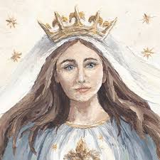 Hail Mary; Catholic Artwork Prints & Canvases from Casey Langteau Art —  Casey Langteau Art Gallery