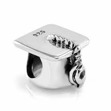 Amazon Com 925 Sterling Silver Graduation Cap Hat Bead Charm Fits Pandora Bracelet Jewelry Brand Bracelet Pandora Bracelet Charms Pandora Bracelet
