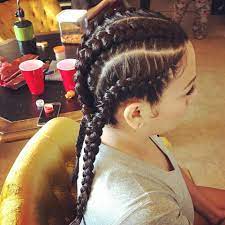 Man braids + medium length hair. 4 Braids Made Into 2 Braid Tilly S Hair And Make Up Facebook