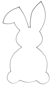 The bunny coloring pages printable showcase these furry little creatures in various postures and with their off spring as well. 20 Back Of Bunny Silhouette Easter Crafts Easter Projects Easter Bunny Template
