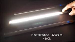 It may dip to about 2200k or below. A Closer Look At Cool White Neutral White And Warm White Led Lighting Colors Youtube