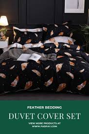 Maybe you would like to learn more about one of these? Lightweight Microfiber Duvet Cover Set Feather Bedding Pattern 38 Duvet Cover Sets Duvet Covers Bed Duvet Covers