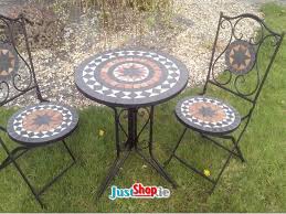 Metal bistro chairs and tables are a classic decorative option and bring european flair to a balcony or patio. Garden Bistro Sets Ireland