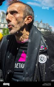 Paris, France, "Fred Navarro", Gay Man, (former President of N.G.O. Act  Up-Paris), at Public Demonstration