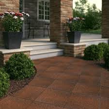 Pavestone 12 In X 12 In X 1 5 In Antique Terracotta Square Concrete Step Stone 71216 The Home Depot Step Stones Hardscape Concrete Steps