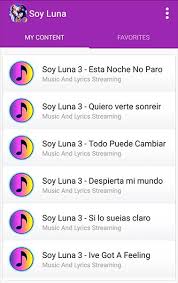Elenco de soy luna musiques de films 21 avr. Top Hits Soy Luna Music And Lyrics Pour Android Telechargez L Apk