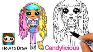Omg candylicious fashion doll is always championing the subtle, muted colors. How To Draw A Fashionista Girl Lol Surprise Candylicious Fashion Doll Youtube