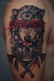 Wolf Tattoo Ideas Which Are Daring And Passionate Hike N Dip Headdress Tattoo Wolf Tattoos Cool Tattoos