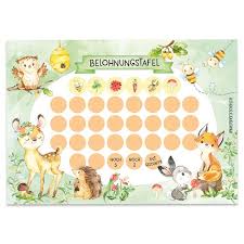 Belohnungstafel Set Fur Kinder Als Abreissblock 10 Blatt Motivierendes Konzept Als Erziehungshilfe