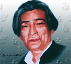 Jan Nisar Akhtar (Urdu: جان نثار اختر; February 14, 1914 – August 19, 1976) was an important 20th century Indian poet of Urdu ghazals and nazms, ... - Jan-Nisar-Akhtar-001