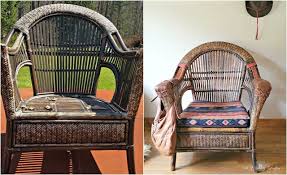 Pier 1 Wicker And Rattan Chair Makeover Chair Makeover Rattan Chair